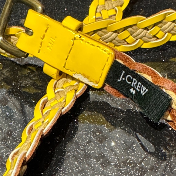 J. Crew Yellow and Tan Braided Belt - Picture 7 of 8
